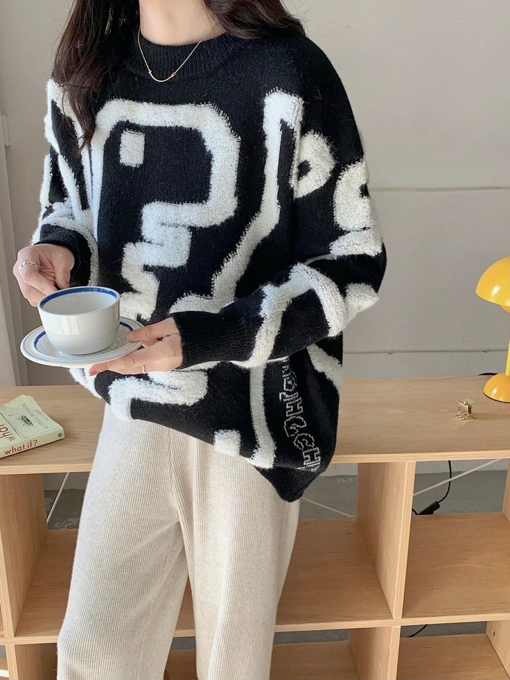 Pull épais à motif dessin animé pour Votre Hiver