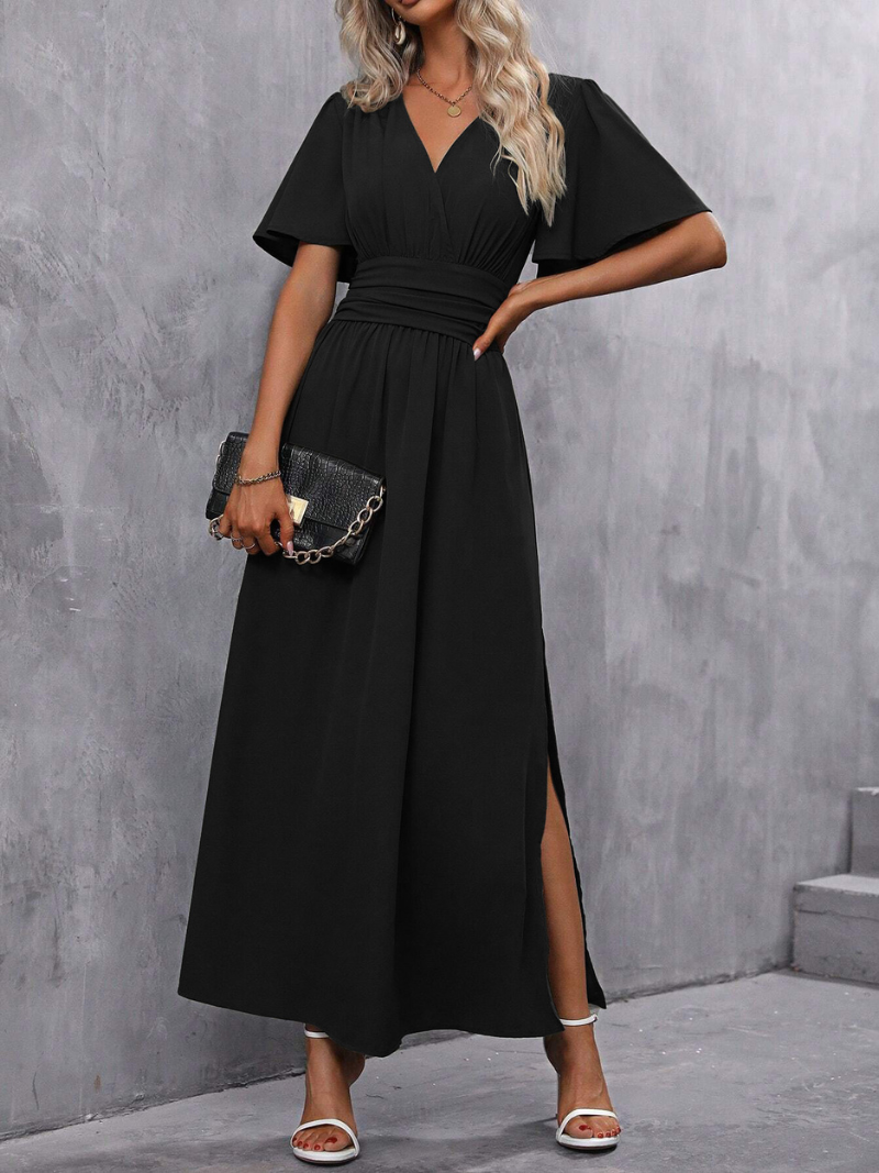 Robe Fendue Élégante et Tendance Pour Femme