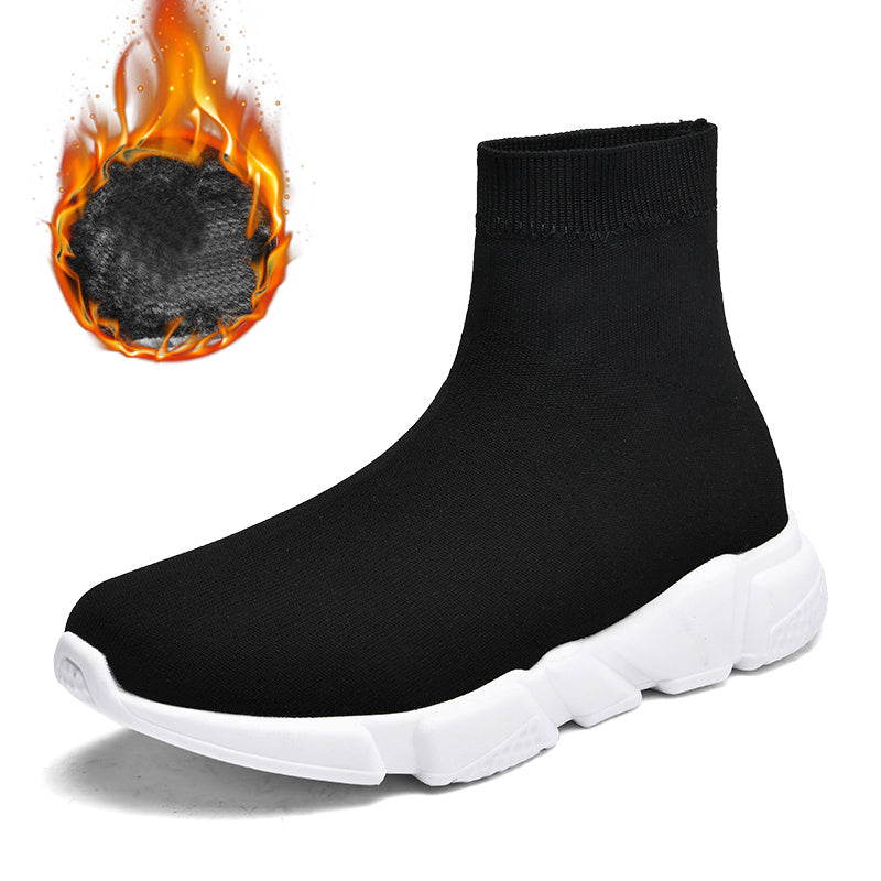 Chaussures Tissu Élégantes & Confort Absolu Blanc avec velours