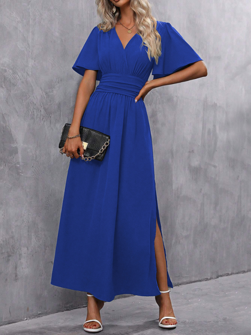 Robe Fendue Élégante et Tendance Pour Femme
