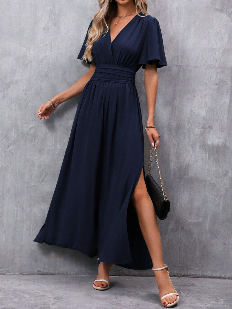 Robe Fendue Élégante et Tendance Pour Femme
