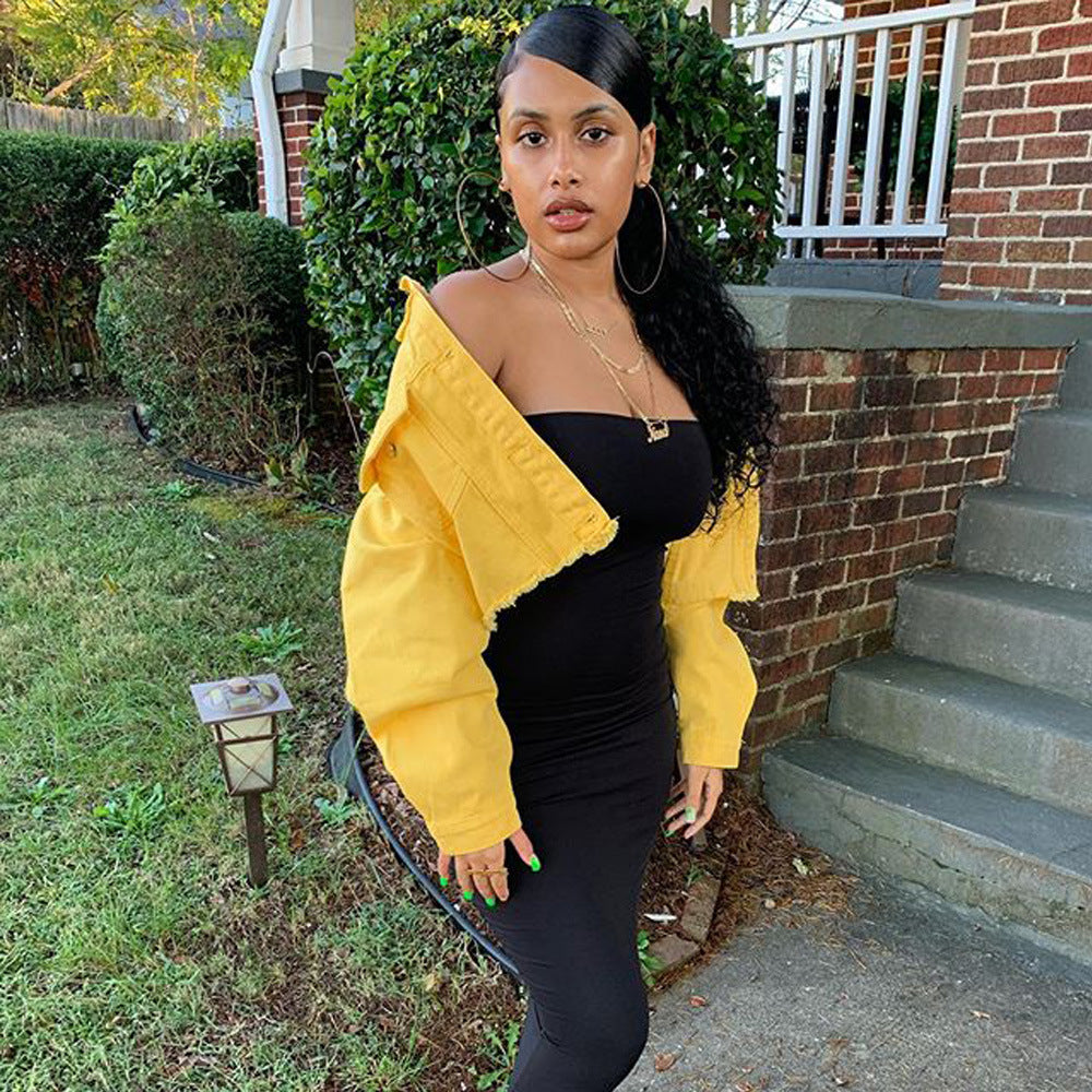 Veste en Jean Courte Chloé – Style Streetwear Femme