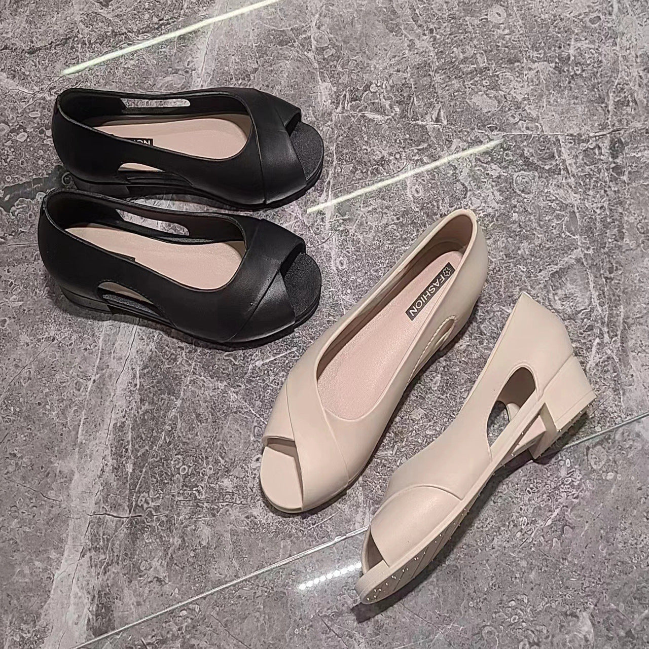 Sandales Plateformes Ajourées Intérieur & Extérieur