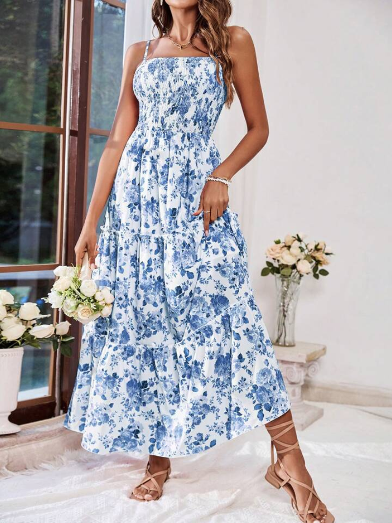 Robe Mi-Longue à Corset Chic