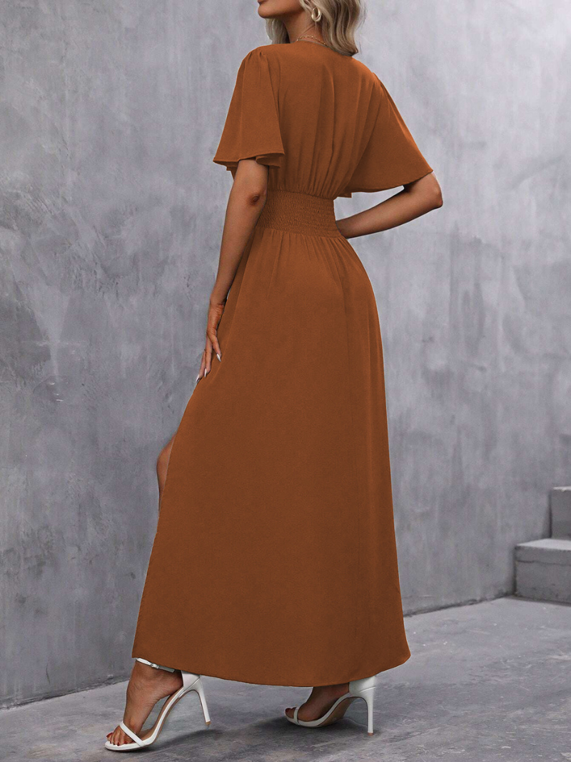Robe Fendue Élégante et Tendance Pour Femme