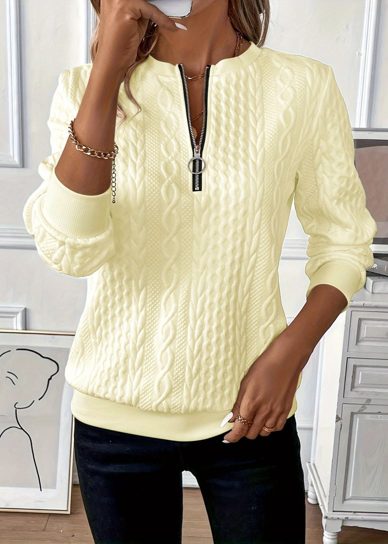 Sweat à capuche à enfiler pour femme