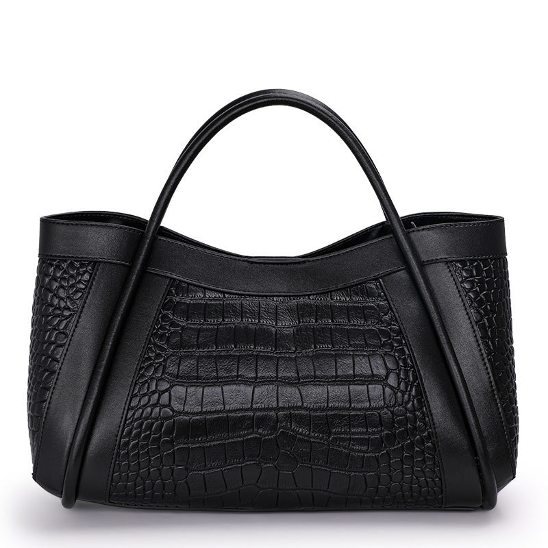 Sac à Main Effet Crocodile en cuir