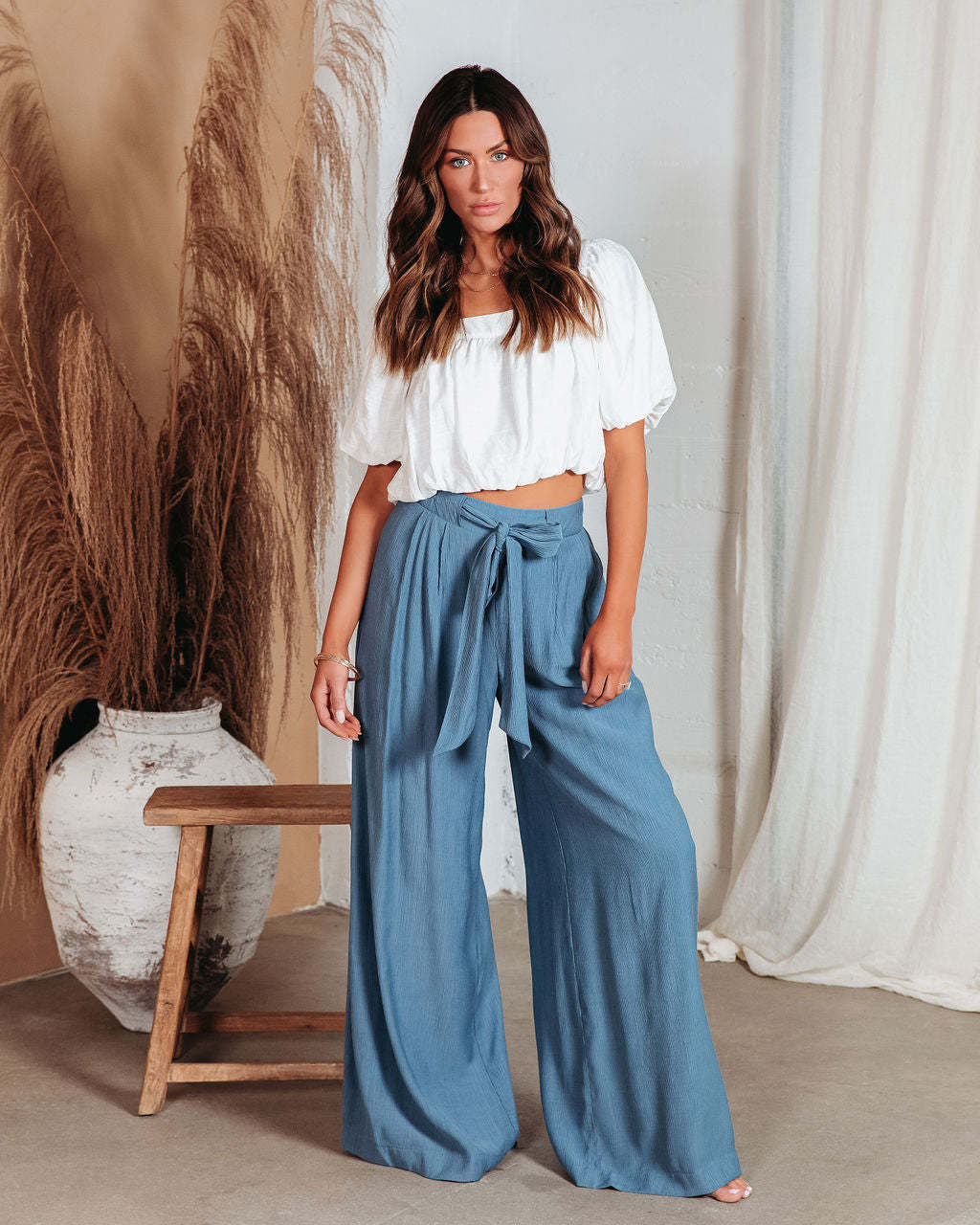 Pantalon Large Taille Haute – Liberté & Style