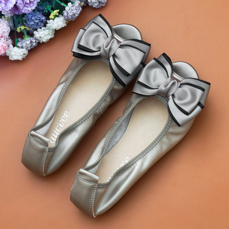 Sandales Plates en Cuir Souple