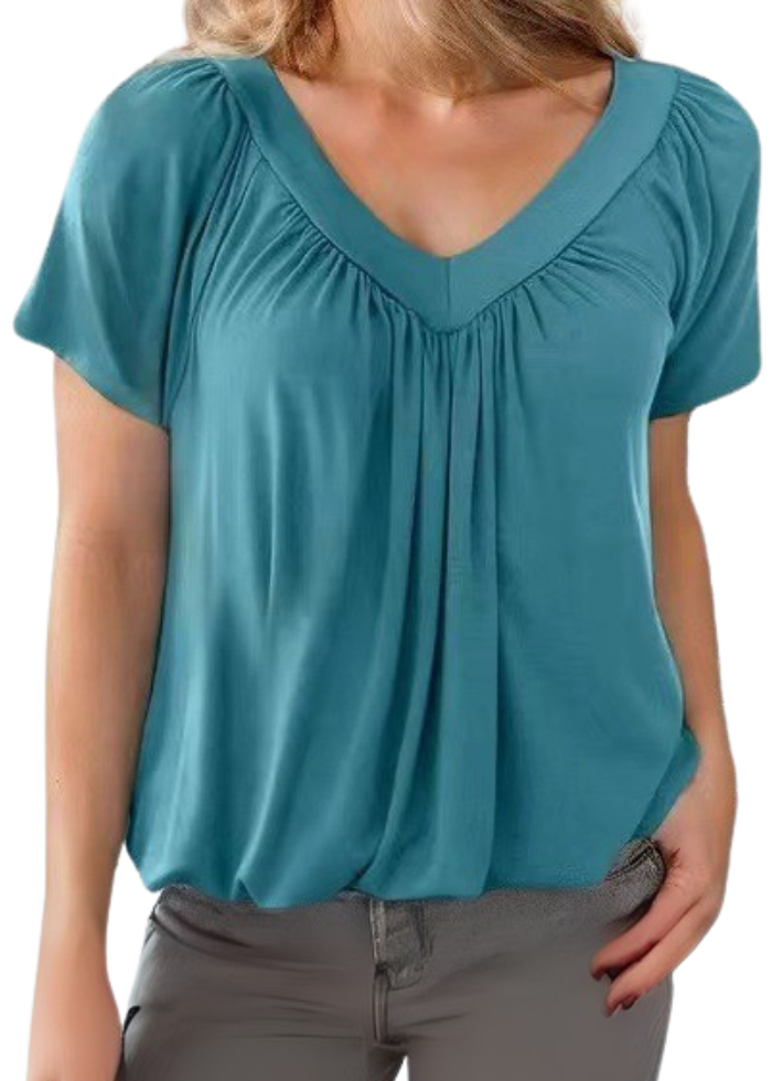 T-shirt Femme Col V Ample