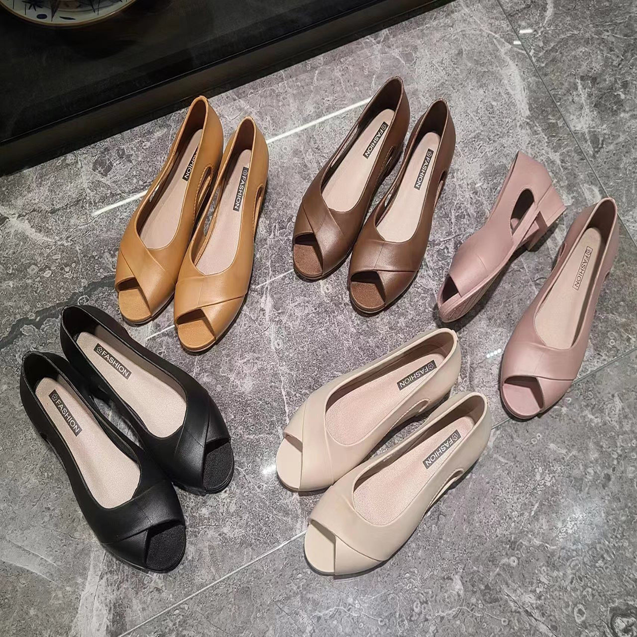 Sandales Plateformes Ajourées Intérieur & Extérieur