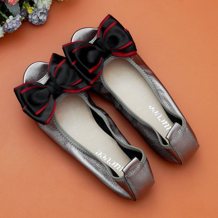 Sandales Plates en Cuir Souple