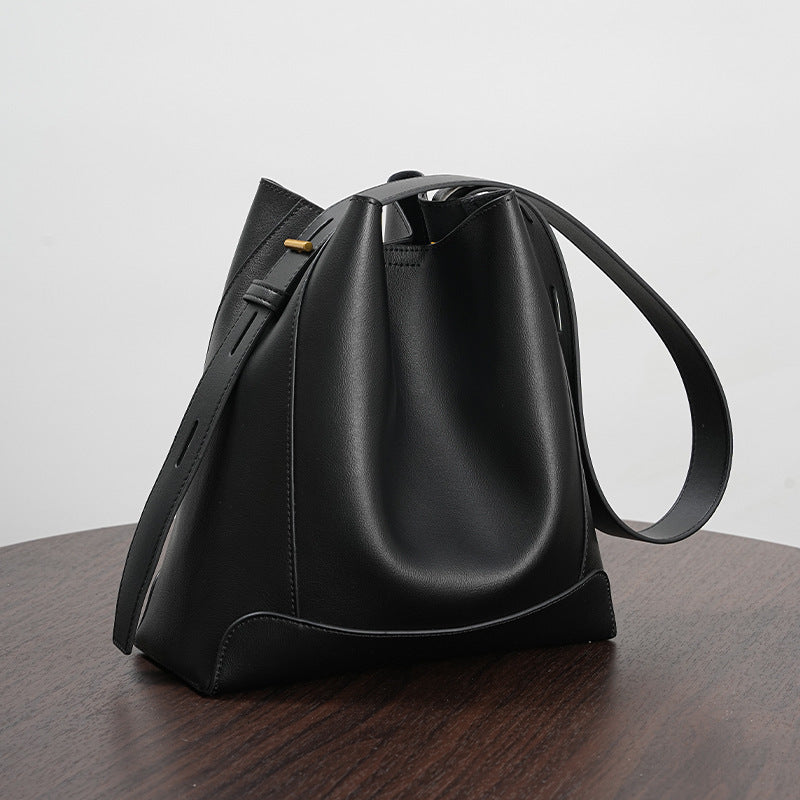 Sac seau en cuir Élégance Pure