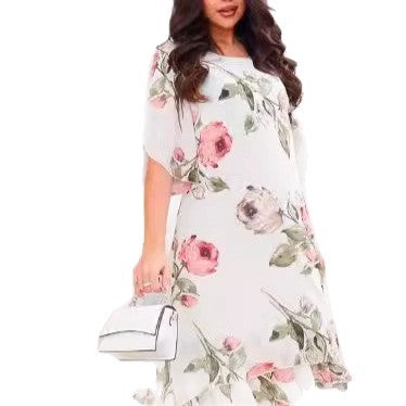 Robe imprimée en mousseline