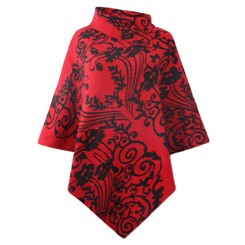 Manteau stylé aux motifs graphiques