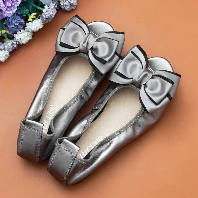 Sandales Plates en Cuir Souple