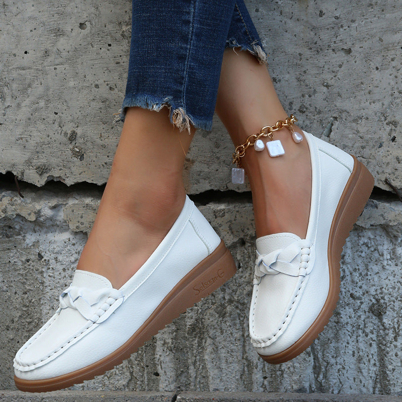 Mocassins Élégants et Confortables avec Détail Tressé