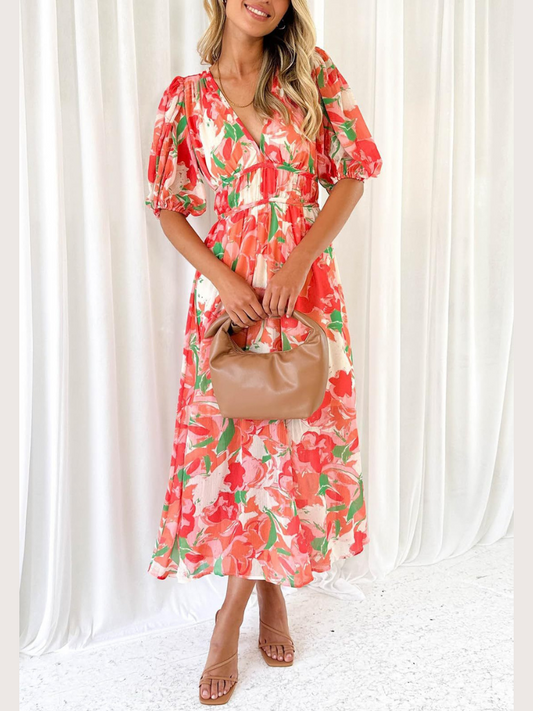 Robe Femme Bohème Fleurie
