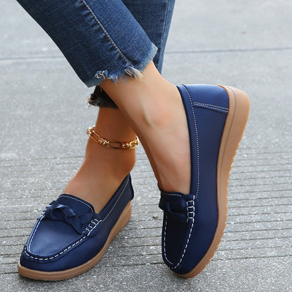 Mocassins Élégants et Confortables avec Détail Tressé