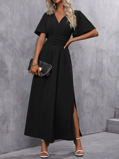 Robe Fendue Élégante et Tendance Pour Femme