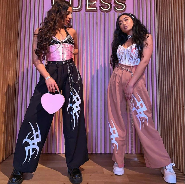 Pntalons Slim à Jambe Large Asymétriques – Style Unique et Confortable