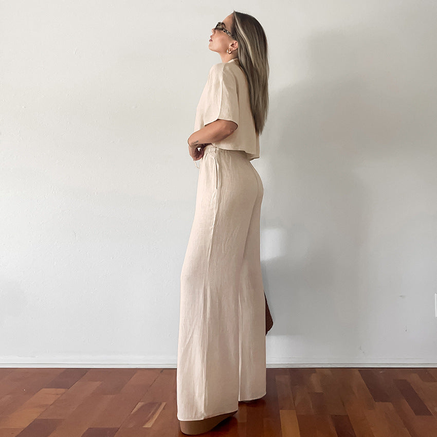 Nahla – Ensemble Homewear en Coton et Lin