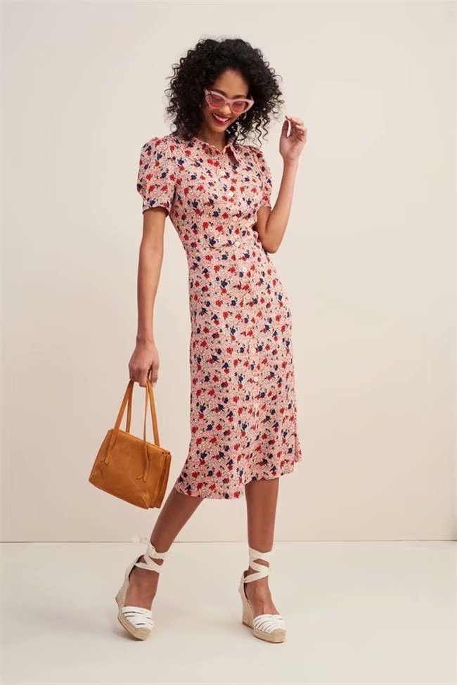 Robe à Imprimé Frais pour Femmes – Élégance Décontractée