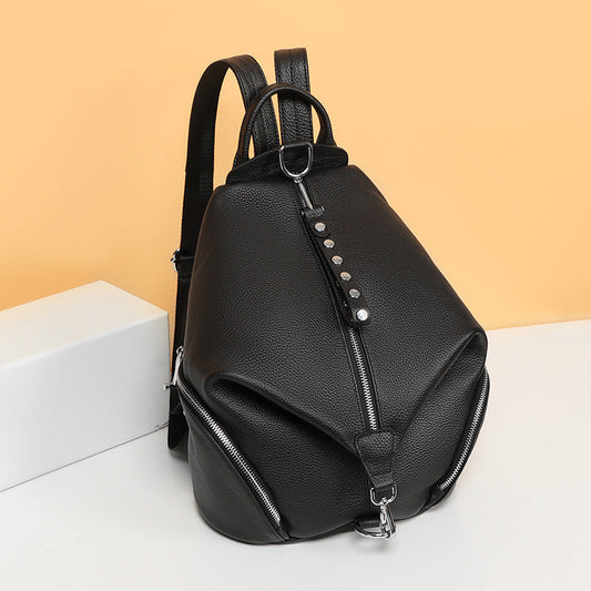Sac à Dos Femme Antivol Geneva en Cuir Élégant