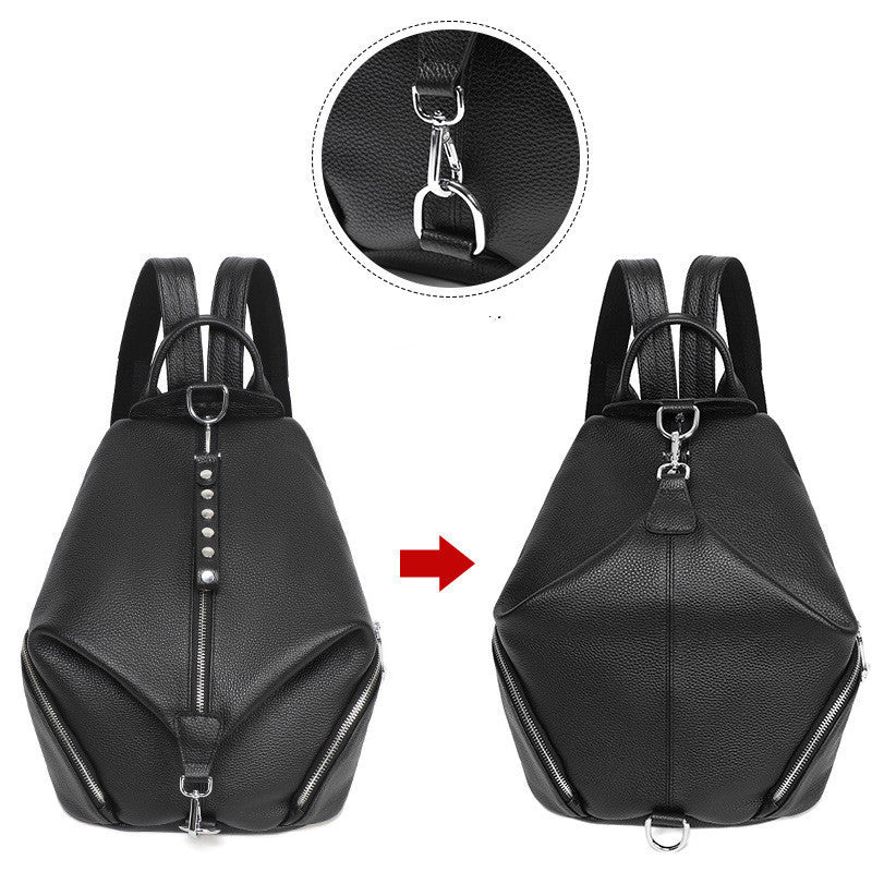 Sac à Dos Femme Antivol Geneva en Cuir Élégant