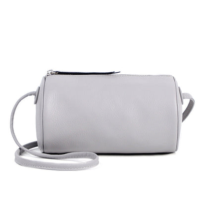 Mini Sac Rolo en Cuir Élégant et Compact Gris clair