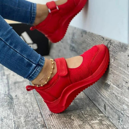 Chaussures Confortables à Semelle Épaisse avec Fermeture Auto-agrippante