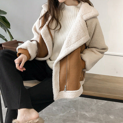 Veste Courte Suédine & Doublure Mouton