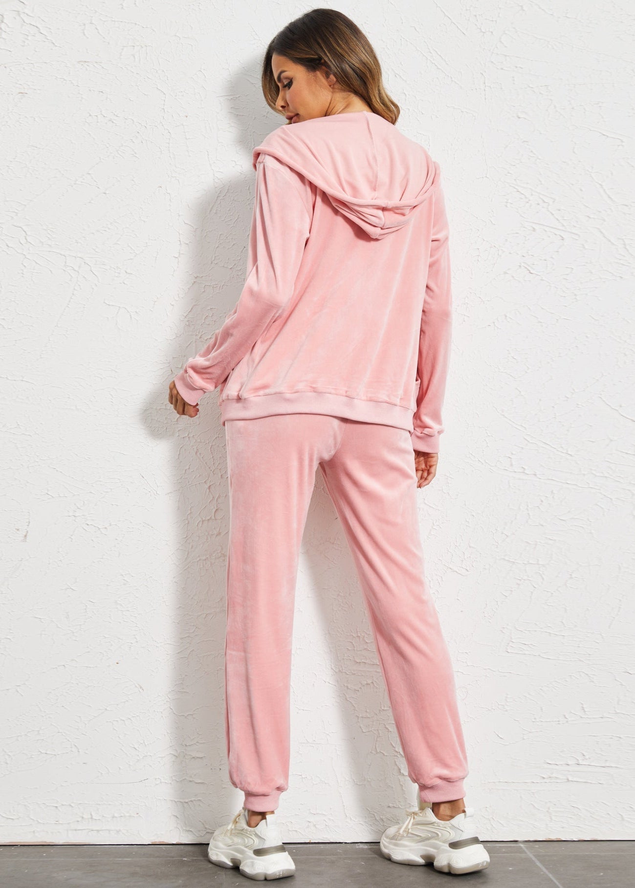Ensemble Velours Femme – Hoodie & Pantalon Décontracté
