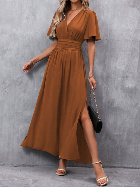 Robe Fendue Élégante et Tendance Pour Femme
