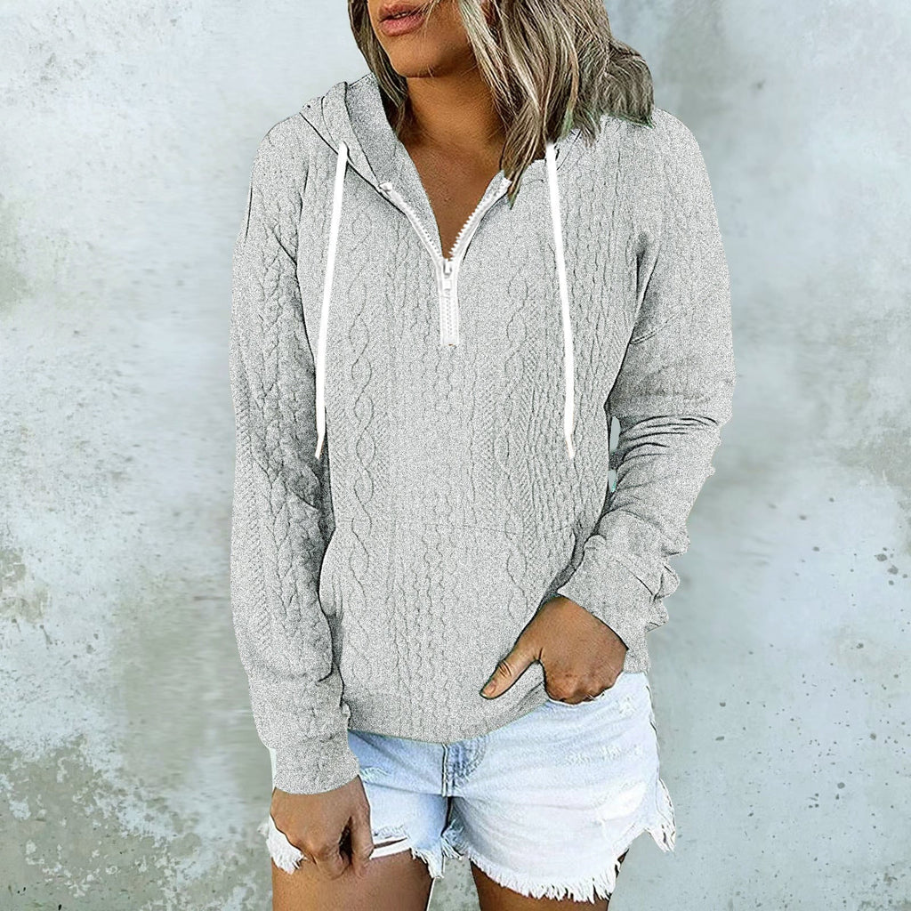 Sweat à capuche design texture twist – Style urbain et confortable