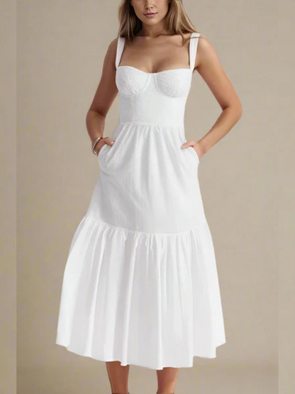 Jupe Salopette Style INS Pure Desire Femme Blanc