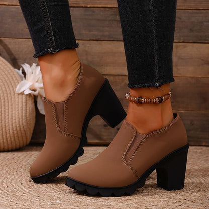 Chaussures Élégantes à Talon Confortables et Sans Lacets pour Femme