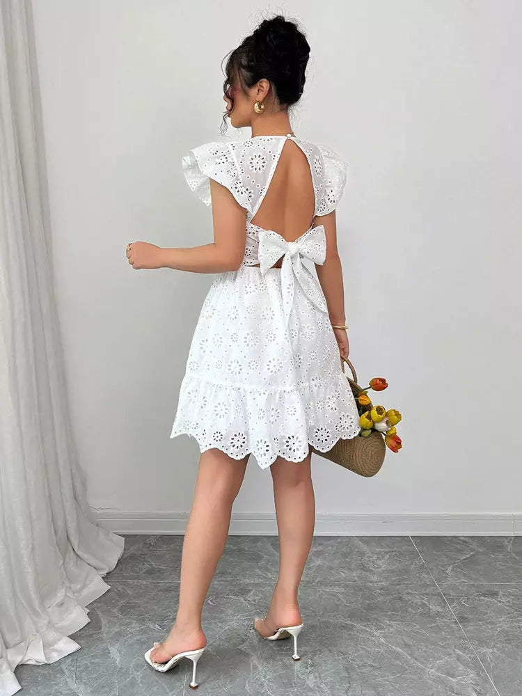 Robe Fleur de Coton Estivale Brodé