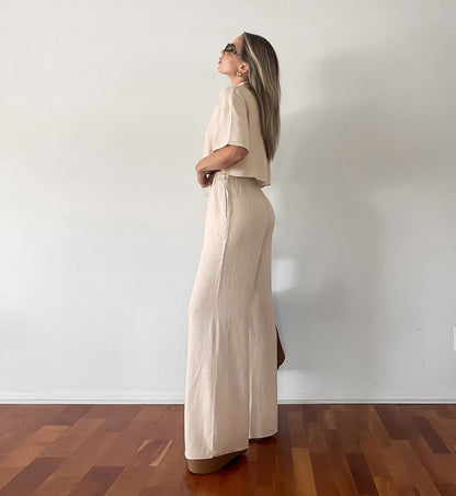 Nahla – Ensemble Homewear en Coton et Lin