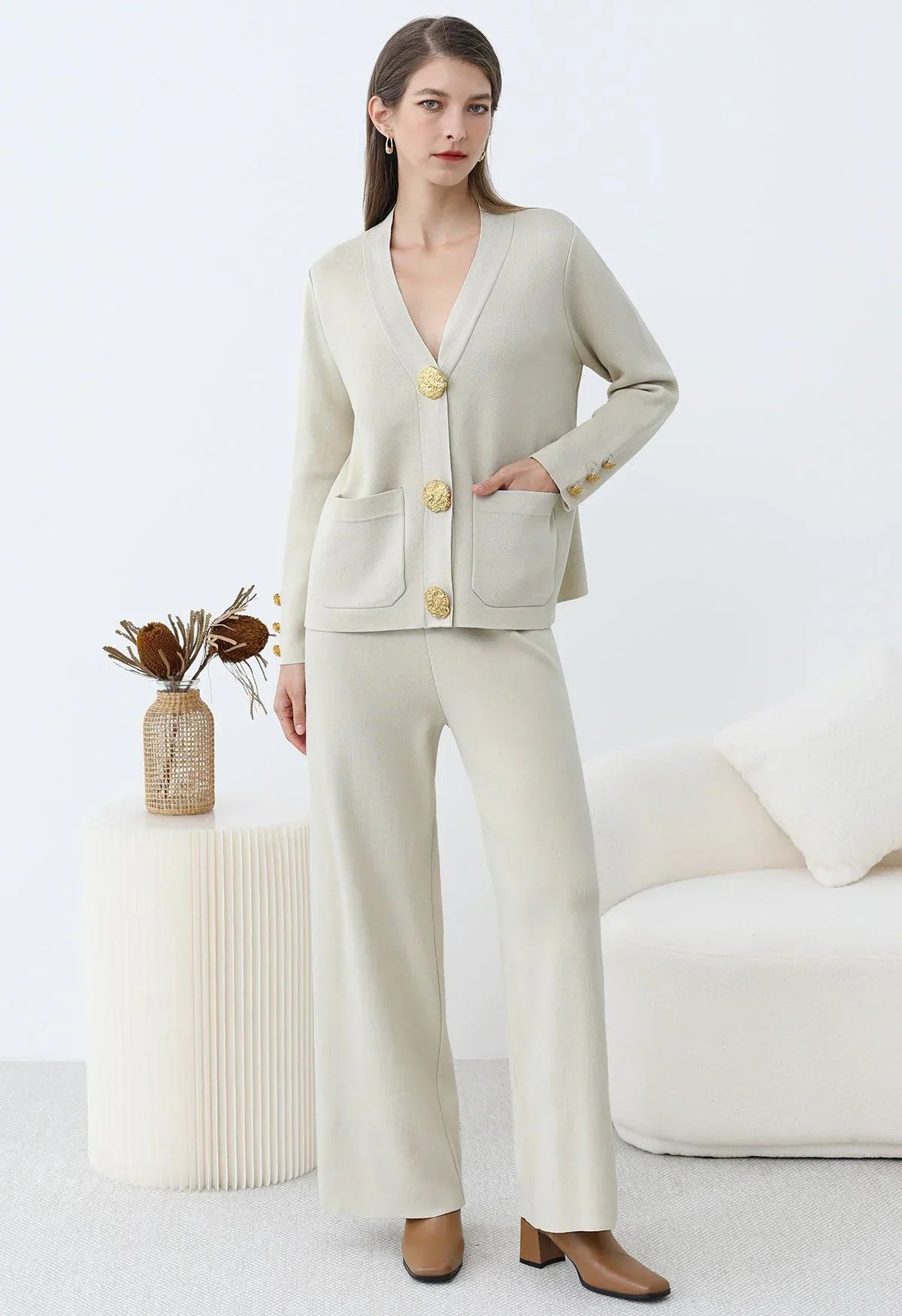 Ensemble Fayroz | L'Art du Confort Chic Abricot Taille unique