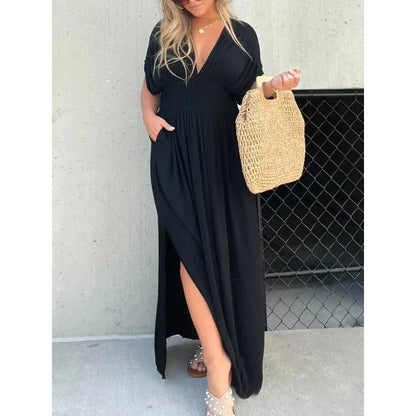 Robe Muse Longue Élégante Fendue