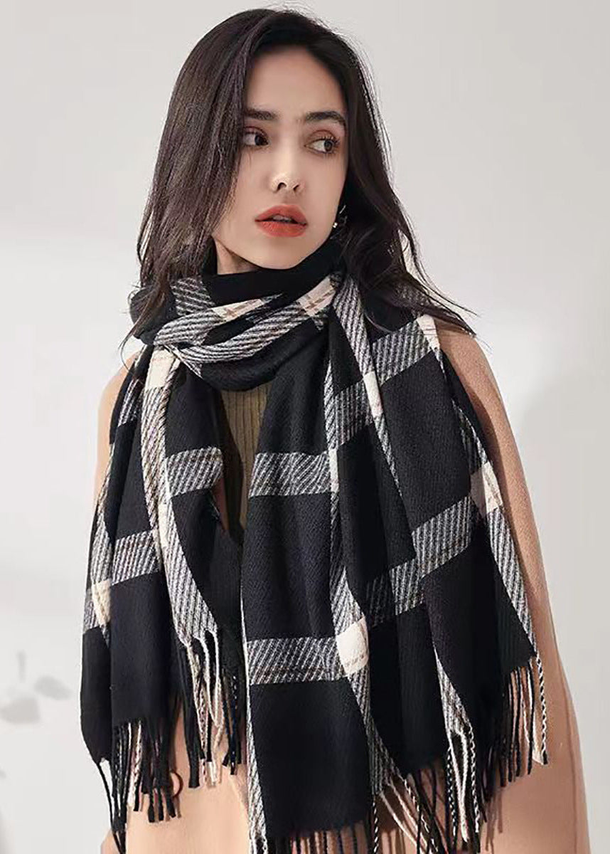 Écharpe plaid chaude hiver femme