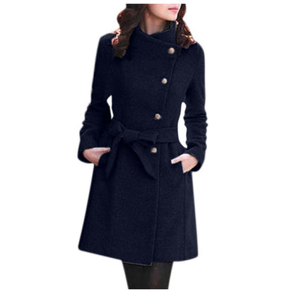 Manteau en laine femme – Chic et chaud ! Bleu Marine