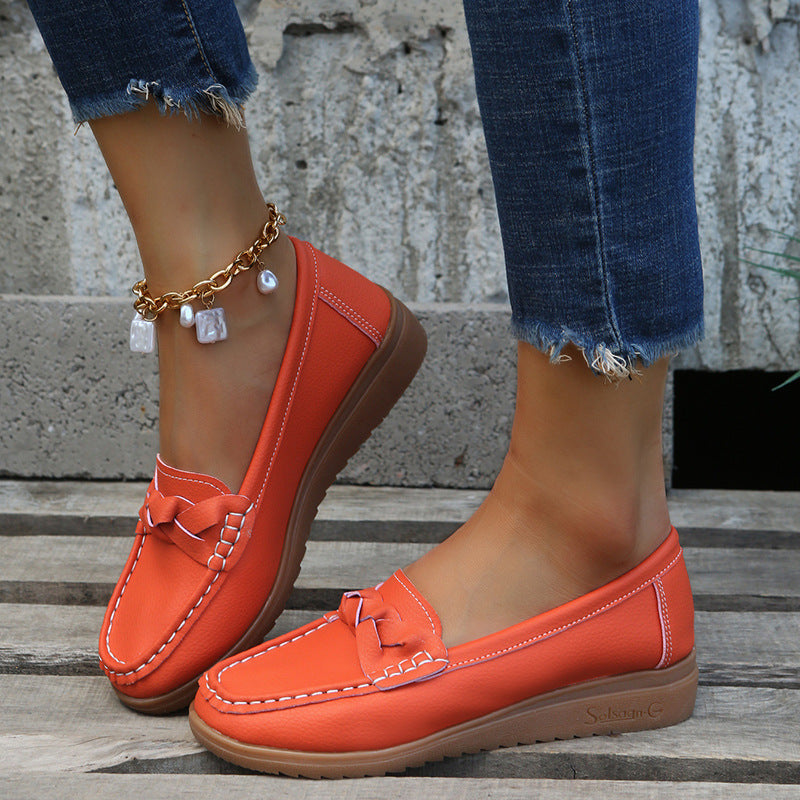 Mocassins Élégants et Confortables avec Détail Tressé