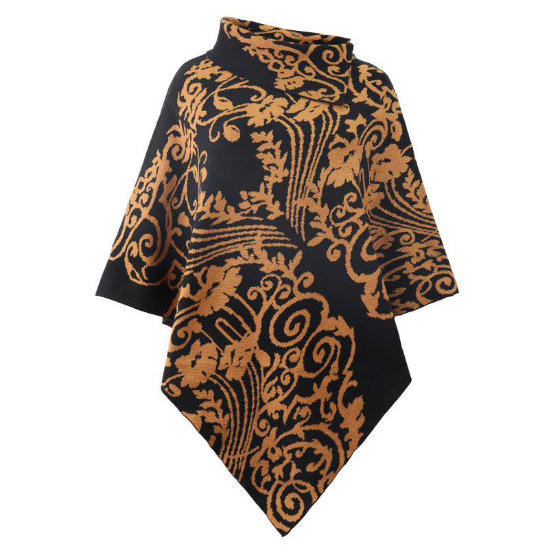 Manteau stylé aux motifs graphiques