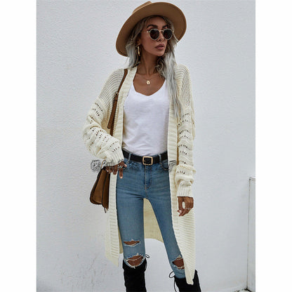 Cardigan long femme uni – Élégance et style tricoté