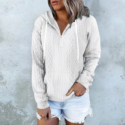 Sweat à capuche design texture twist – Style urbain et confortable