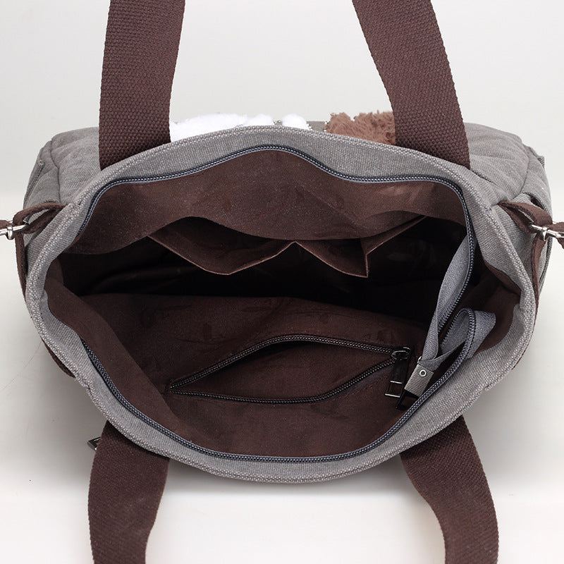 Sac en Toile avec Chat Mignon Appliqué