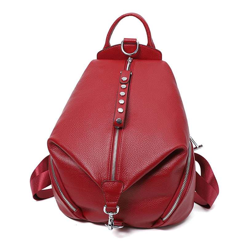Sac à Dos Femme Antivol Geneva en Cuir Élégant