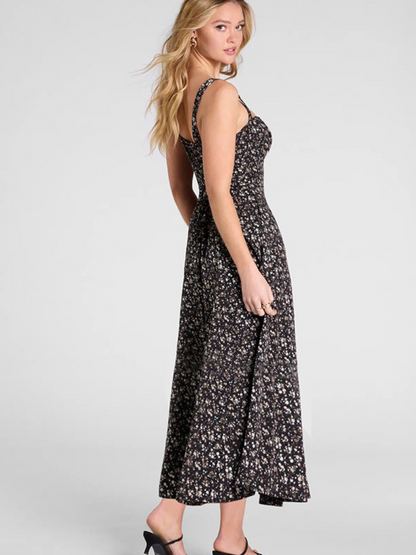 Robe Dos Nu Fendue Fleurie